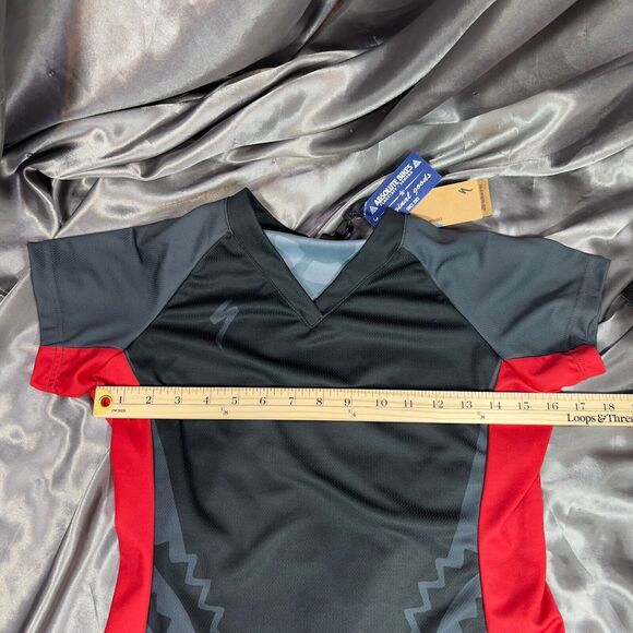 Specialized Women's MTB SS Cycling Jersey Small Black Red Absolute Bikes Andorra - Picture 13 of 14
